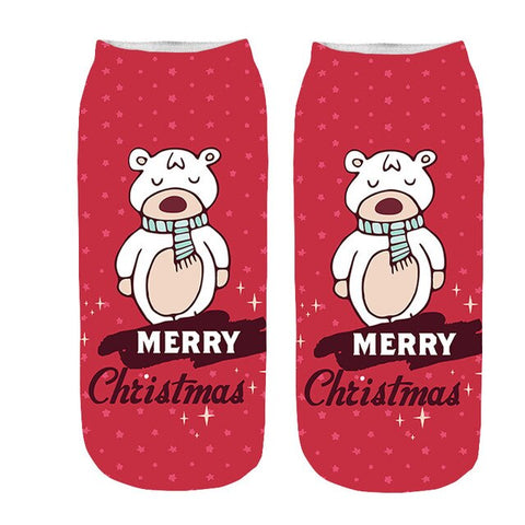 3D Cartoon Funny Christmas Socks