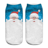 3D Cartoon Funny Christmas Short Socks