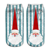 3D Cartoon Funny Christmas Short Socks