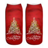 3D Cartoon Funny Christmas Short Socks