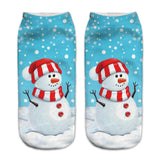 3D Cartoon Funny Christmas Short Socks