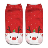 3D Cartoon Funny Christmas Short Socks