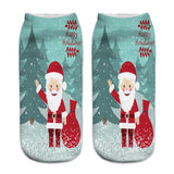 3D Christmas Printing Cute Casual Cotton Socks