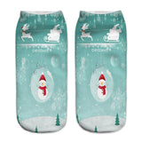 3D Christmas Printing Cute Casual Cotton Socks