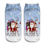 3D Christmas Printing Cute Casual Cotton Socks