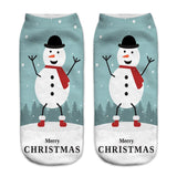 3D Christmas Printing Cute Casual Cotton Socks