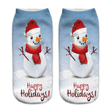 3D Christmas Printing Cute Casual Cotton Socks