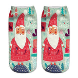3D Christmas Printing Cute Casual Cotton Socks