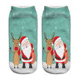 3D Christmas Printing Cute Casual Cotton Socks