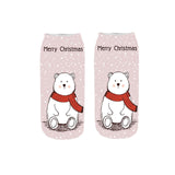 3D Christmas Printing Cute Casual Cotton Socks